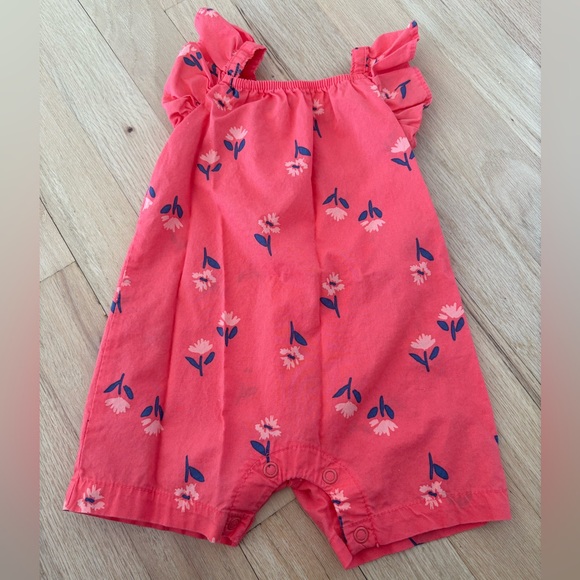Carter's Other - Carter's Pink Floral Baby Romper